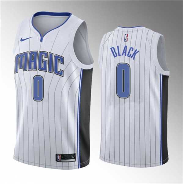 Men%27s Orlando Magic #0 Anthony Black White 2022-23 Association Edition Stitched Basketball Jersey